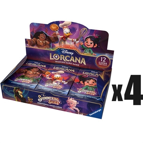 4x Shimmering Skies - Booster Box - Disney Lorcana (Case)